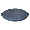 Rubbermaid Commercial Trash Can Lid, Gray, Plastic FG264560GRAY